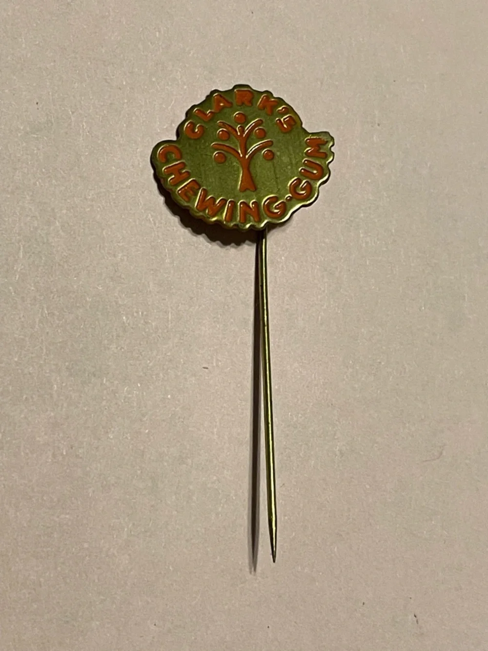 Vintage Clark’s Chewing Gum Advertisement Pin #9346